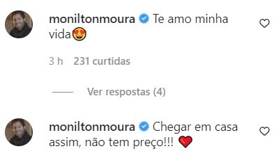 Monilton Moura posta declaração para Solange Almeida (Foto: reprodução/instagram)