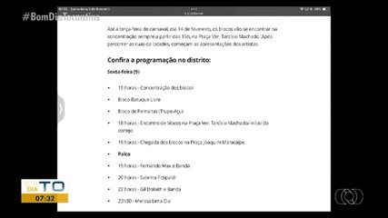 Saiba a programação de Carnaval no distrito de Taquaruçu em Palmas