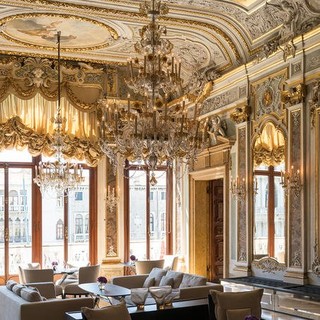 O luxuoso hotel em Veneza