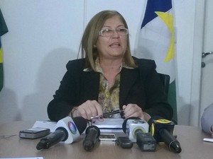 Delegada geral da Polícia Civil, Haydée Magalhães, disse que foi informada pelo MP da situação no IML (Foto: Valéria Oliveira /G1 RR)