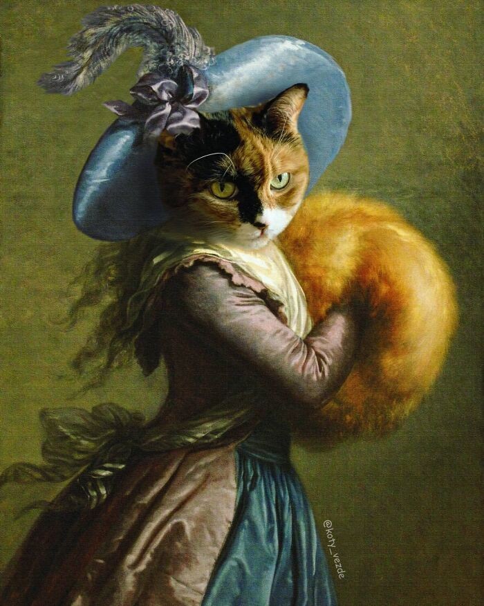 Gatos são representados como realeza por Galina Bugaevskaya (Foto: Reprodução/Instagram)