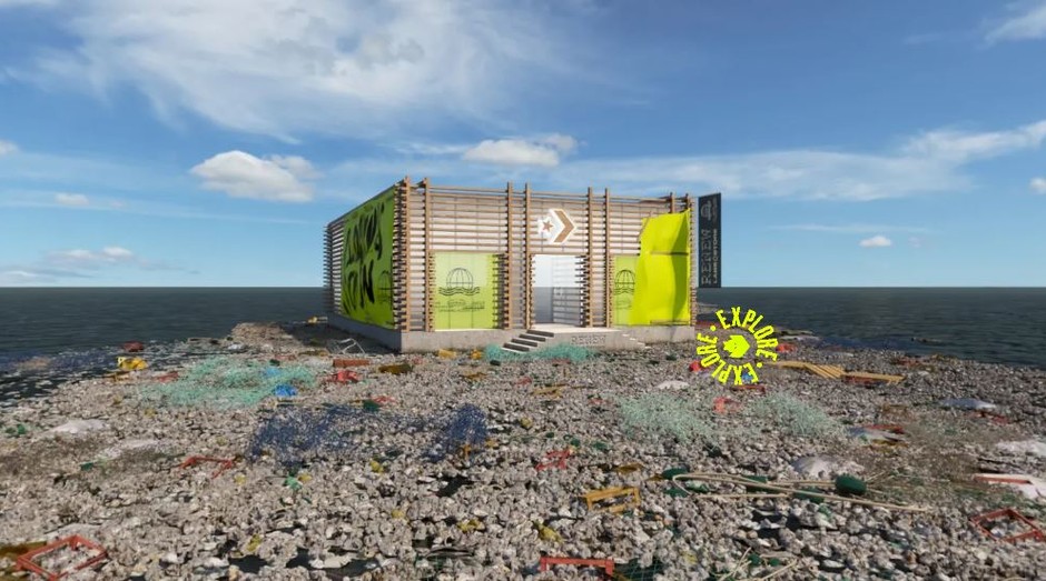 All Star coloca loja virtual na Ilha do Lixo, no Oceano Pacífico (Foto: Divulgação )
