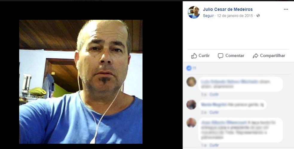 Julio Cesar de Medeiros morava em Canoas (Foto: Reprodução/Facebook)