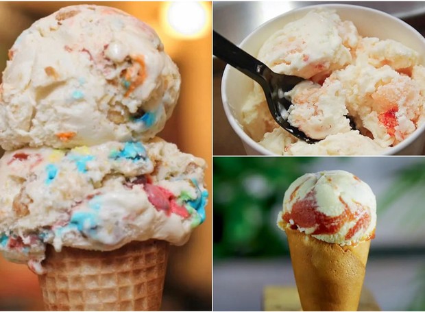 Fritas com M&M's, lagosta e milho com goiabada são alguns dos sabores inusitados de sorvetes (Foto: Divulgação)
