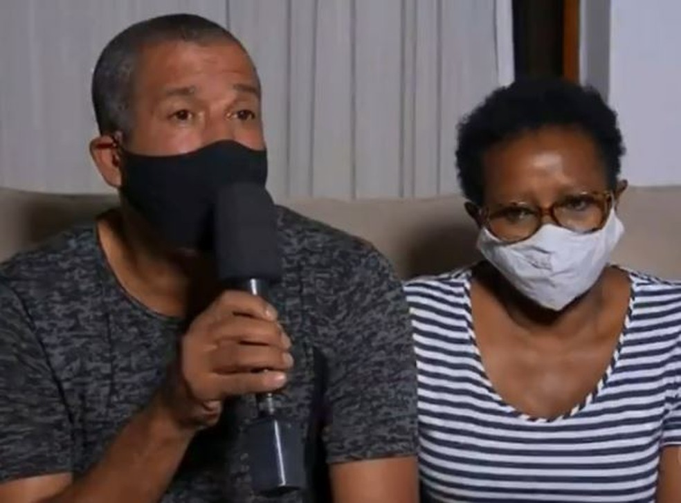 Família de jovem morto por segurança de bar pede justiça após o crime — Foto: Reprodução/ Tv Tem