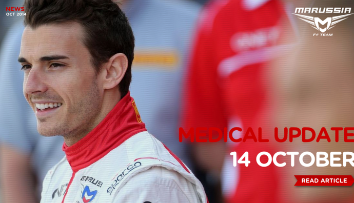 Marussia divulga novo comunicado sobre estado de saúde de Jules Bianchi (Foto: Reprodução)