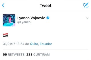 Twitter Lyanco São Paulo (Foto: Reprodução: Twitter)