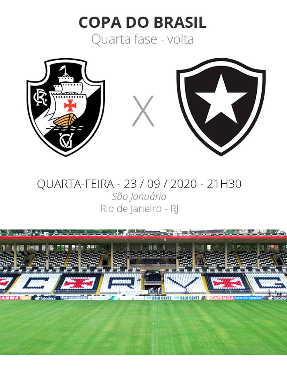 Tudo o que você precisa saber sobre Vasco x Botafogo — Foto: ge