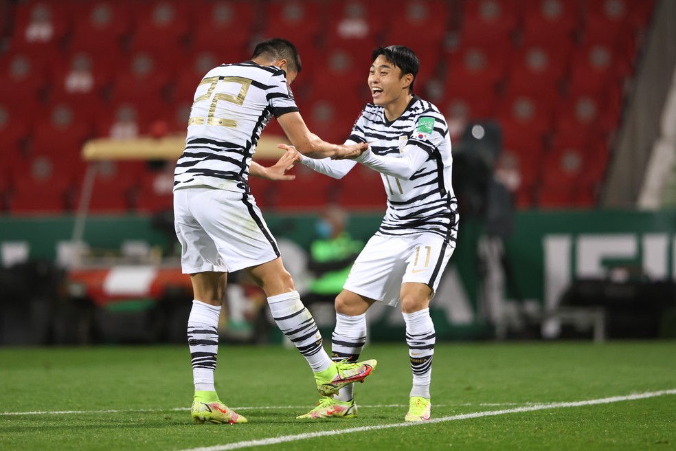 Sul-coreanos celebram: pas vai para a 10 Copa do Mundo seguida  Foto: Getty Images
