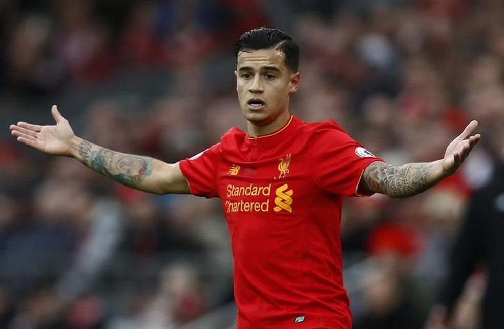 Lesão nas costas, razão oficial da ausência de Coutinho no Liverpool, não deve atrapalhar Seleção (Foto: REUTERS/Jason Cairnduff)