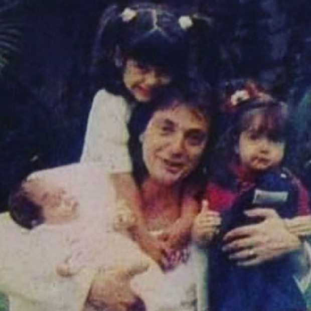 Fábio Jr. com as filhas Krizia, Cleo e Tainá (Foto: Reprodução/Instagram)