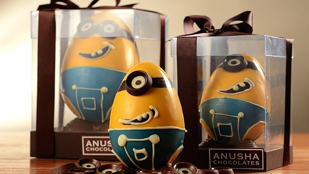 Para este ano, a Anusha Chocolates lança o ovo Minions. A criançada vai pirar! R$ 78 | 200 gramas e R$ 135 | 540 gramas (Foto: Divulgação)