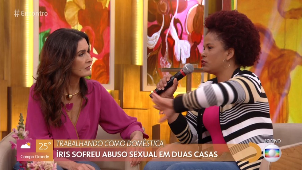Íris relatou os abusos que sofreu na infância quando trabalhava como empregada doméstica — Foto: TV Globo