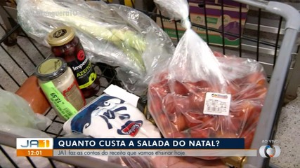 Saiba quanto custa os ingredientes da salada para ceia de natal