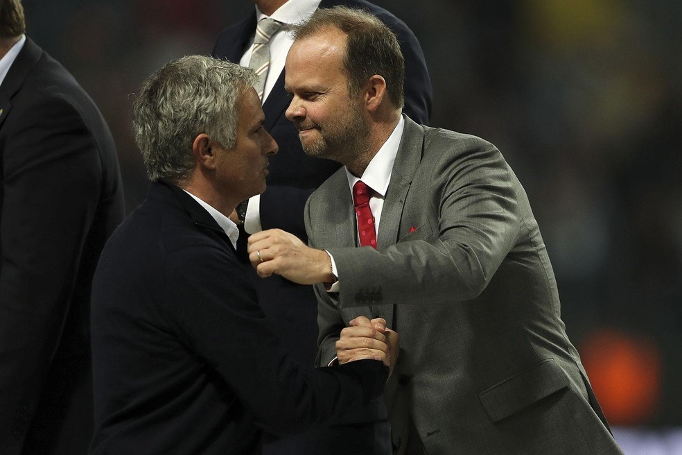 Ed Woodward e JosÃ© Mourinho â Foto: Leonardo Miranda
