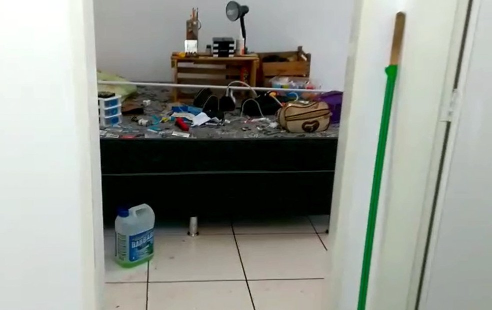 Kitnet onde a vítima morava em Conchal (Foto: Gean Mendes/F5 Conchal)