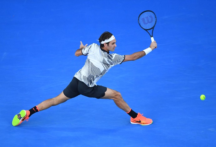 Roger Federer espera ampliar a sua coleção de Grand Slams para 18 - final Aberto da Austrália - tênis (Foto: Getty Images)