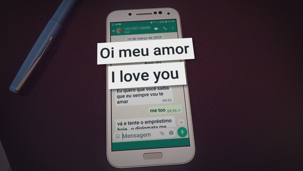 Conversa entre golpista e v&iacute;tima em aplicativo de troca de mensagens &mdash; Foto: TV Globo/Reprodu&ccedil;&atilde;o