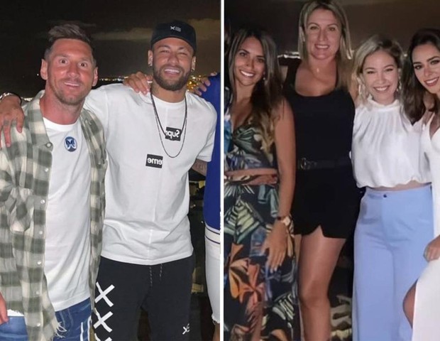 Neymar e Bruna Biancardi vão a jantar com Messi e Antonela Roccuzzo (Foto: Reprodução/Instagram)