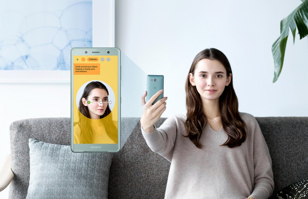 Reconhecimento facil do Xperia ZX2, novo smartphone da Sony. (Foto: Divulgação/Sony)