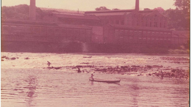 Engenho Central às margens do Rio Piracicaba antigamente. Foto tirada nos no século XX, sem identificação de data (Foto: Acervo Biblioteca IBGE)