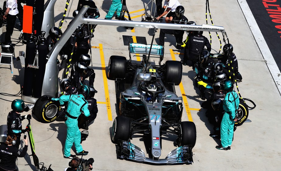 Mercedes Diz Que Conseguiu Recorde De Tempo Em Pit Stop De Bottas Formula 1 Ge