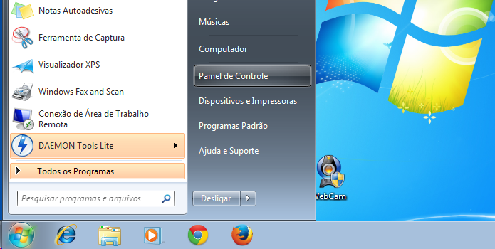 Abrindo o painel de controle no Windows 7 (Foto: Reprodu??o/Edivaldo Brito)