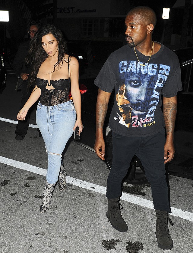 Kim Kardashian e Kanye West (Foto: The Grosby Group)