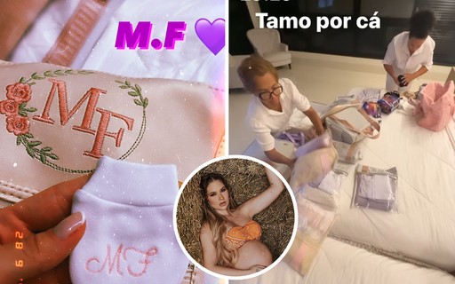 Virginia Fonseca exibe itens da mala de maternidade da filha, Maria Flor