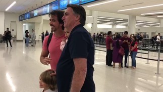 Bolsonaro embarca nesta quarta-feira em voo previsto para chegar em Brasília às 7h10 — Foto: Eduardo Graça