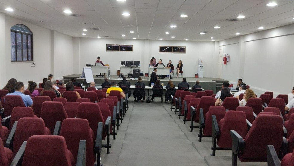 Ex-bancário é julgado por espancar empresário que morreu dez dias depois em razão das agressões, em Juazeiro do Norte, no Ceará.  — Foto: Darlene Barbosa/SVM