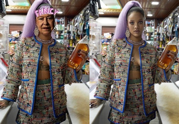 Rainha Elizabeth II e Rihanna (Foto: Reprodução/Instagram)