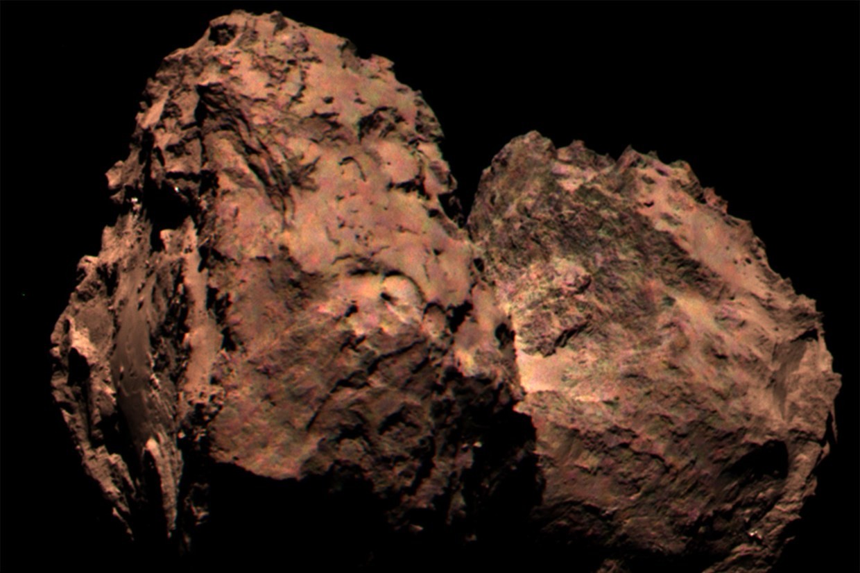 Cometa 67P ganha primeira imagem colorida da história (Foto: Reprodução/Nasa)