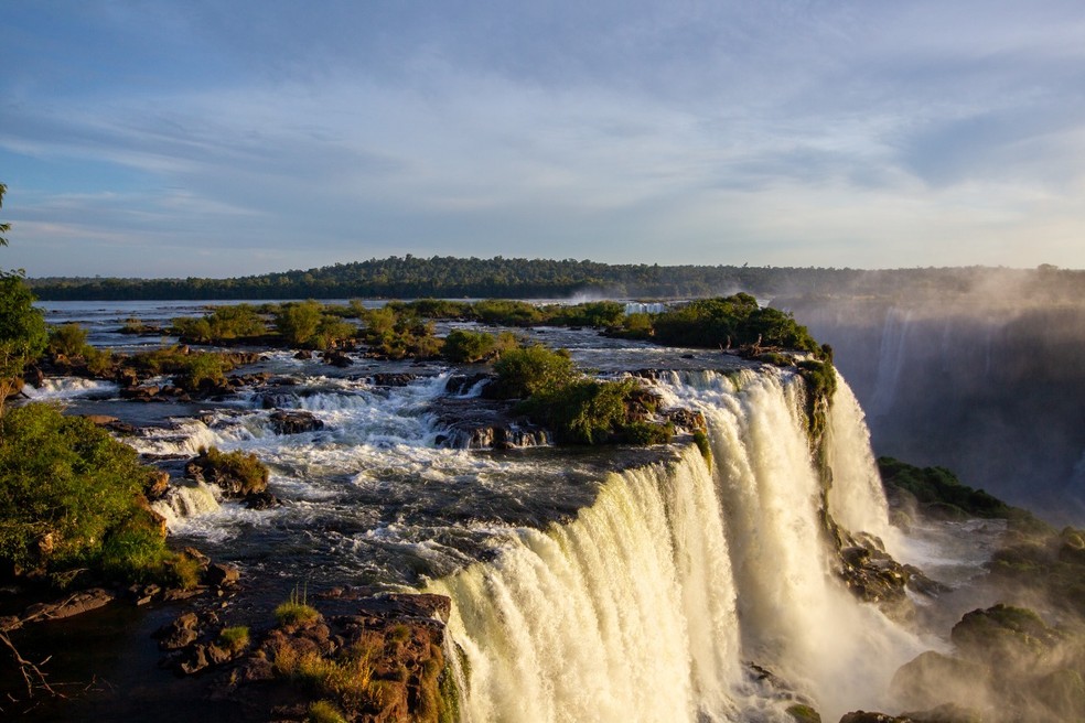 Pessoas de 100 nacionalidades vistaram as Cataratas do Iguaçu em 2021. — Foto: Parque Nacional do Iguaçu 