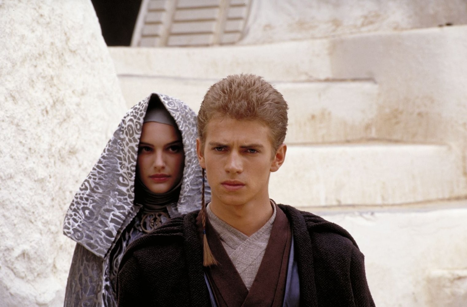 Natalie Portman e Hayden Christensen na saga ‘Star Wars’ (Foto: Divulgação)
