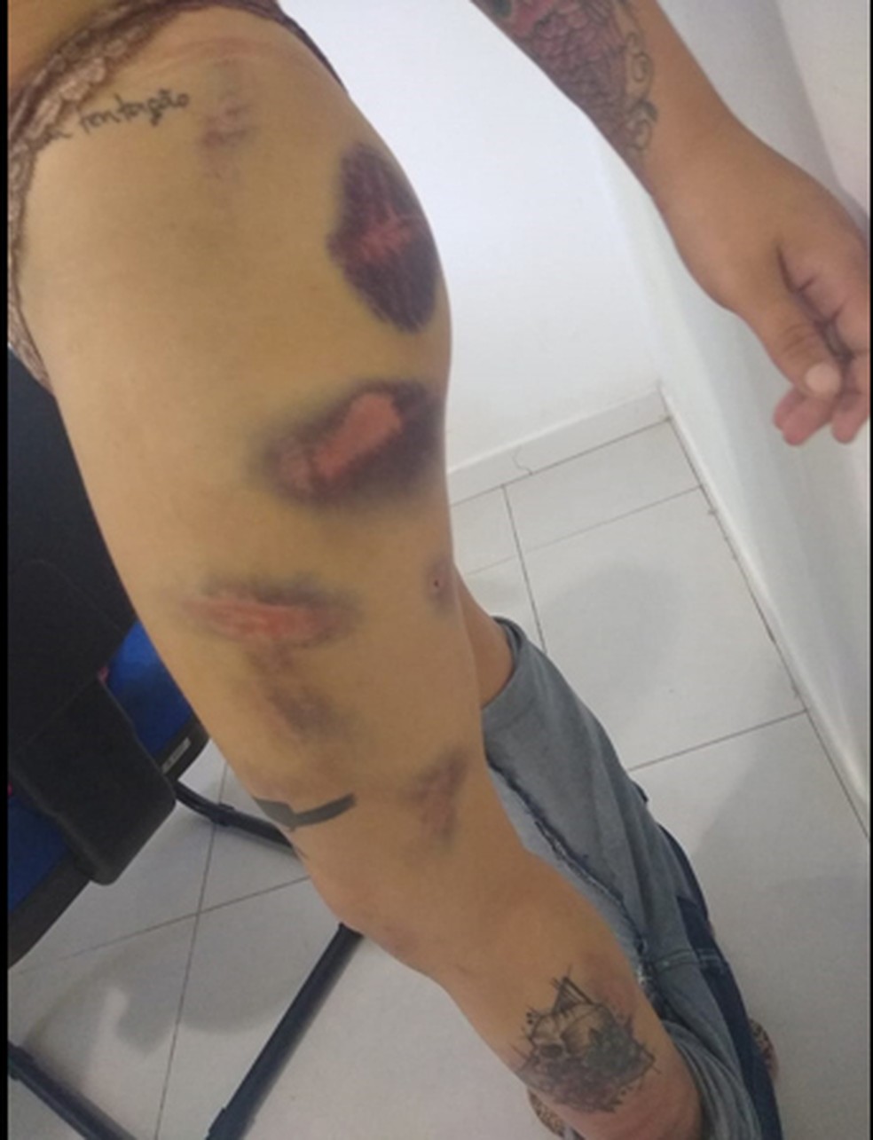 Mulher é torturada por ex-namorado em Icoaraci, distrito de Belém — Foto: Ministério Público do Pará