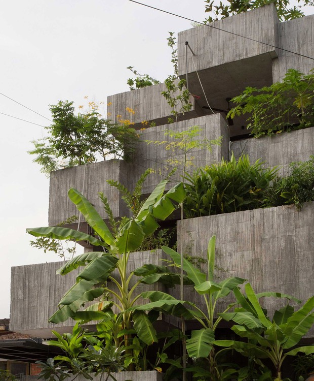Casa na Malásia possui espaço para plantação de 40 espécies. Os arquitetos procuraram oferecer meios de subsistência aos moradores (Foto:  Ameen Deen/ Dezeen/ Reprodução)