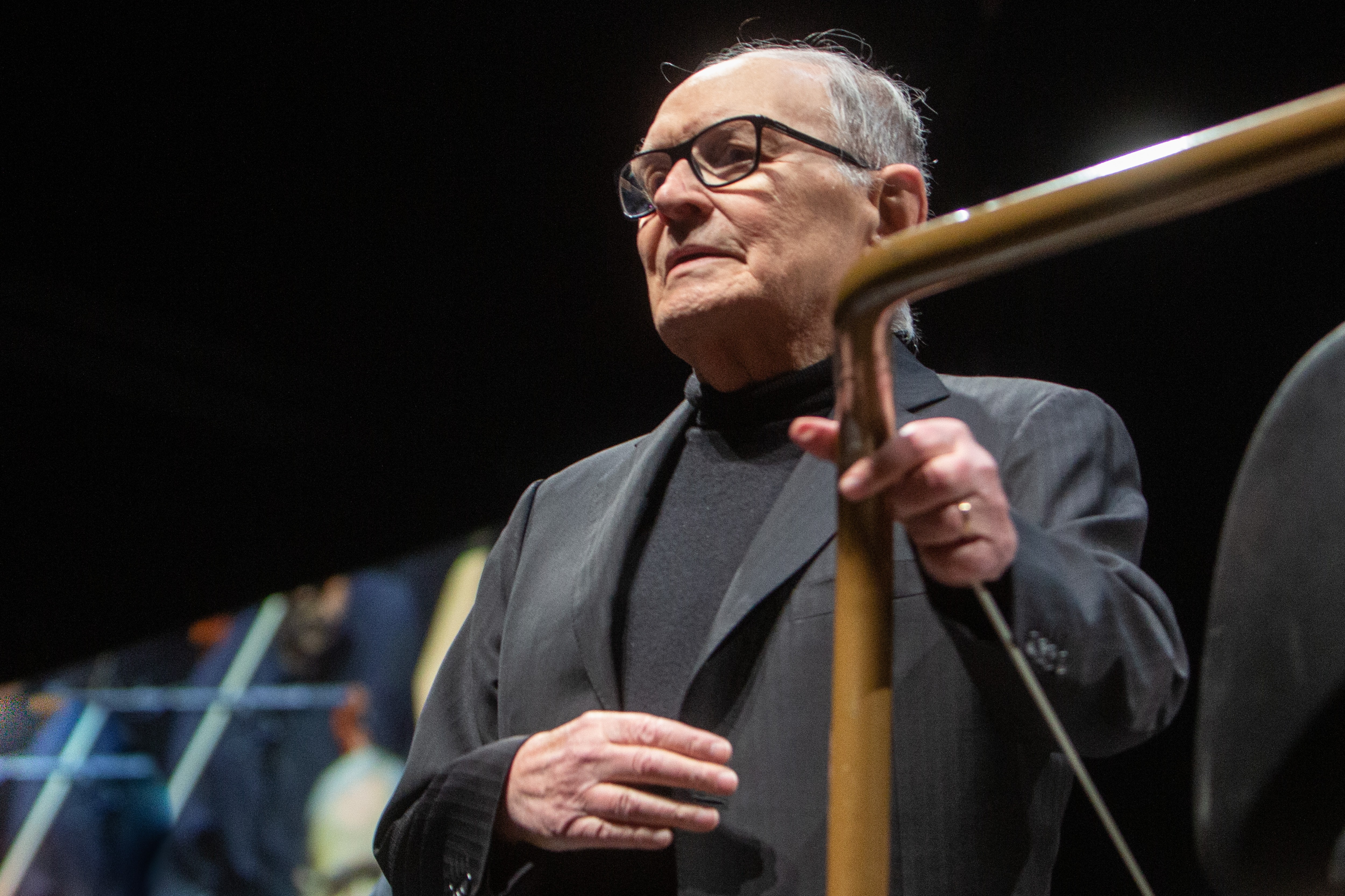 MADRID, SPAIN - MAY 07: (EDITORIAL USE ONLY) Ennio Morricone performs in concert at Wizink Center on May 07, 2019 in Madrid, Spain. (Photo by Ricardo Rubio/Europa Press via Getty Images) (Photo by Europa Press Entertainment/Europa Press via Getty Images) (Foto: Europa Press via Getty Images)
