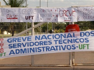 Em greve há três meses, UFT não tem previsão para o retorno das aulas e afeta mais de 20 mil alunos (Foto: Reprodução/TV Anhanguera)