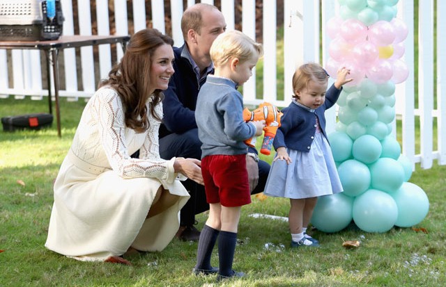 William, Kate, Charlotte e George (Foto: Getty Images)