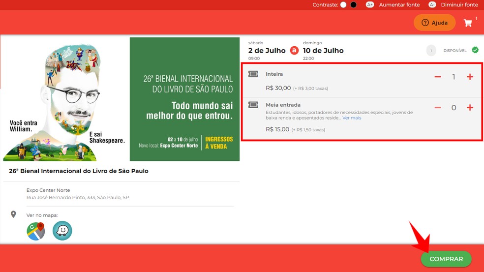 Bienal do Livro SP 2022: como comprar ingressos para o evento | Internet |  TechTudo