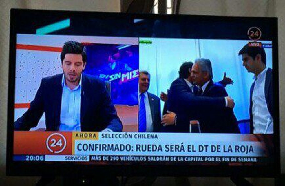 Tv chilena crava acerto de Rueda com a seleção (Foto: Reprodução)