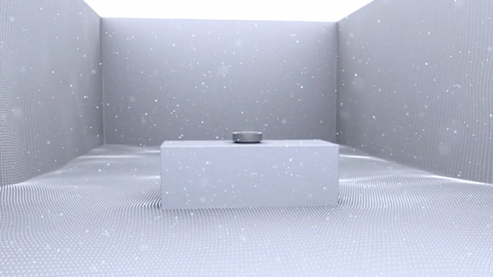 Caixa usa paredes do ambiente para distribuir som (Foto: Reprodução/Kickstarter)