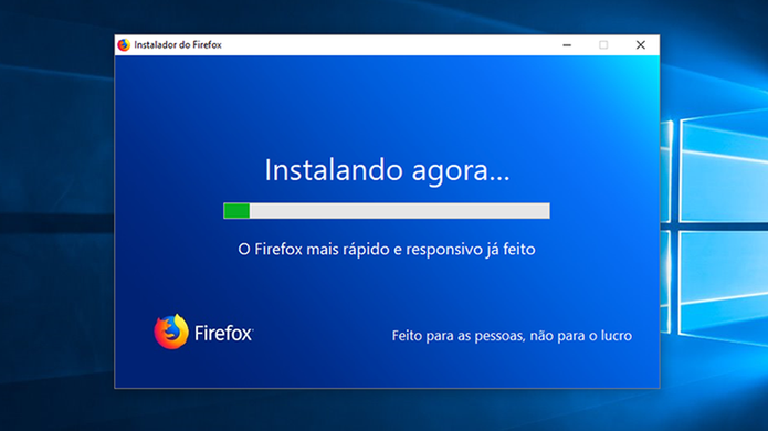 Firefox se instala sozinho no Windows (Foto: Reprodução/Paulo Alves) Firefox se instala sozinho no Windows (Foto: Reprodução/Paulo Alves)