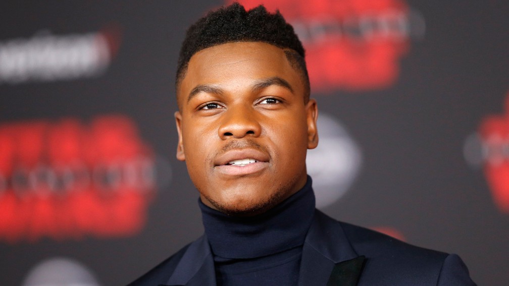 John Boyega, o Finn de 'O despertar da Força', na pré-estreia de 'Os Últimos Jedi' (Foto: Danny Moloshok/Reuters)