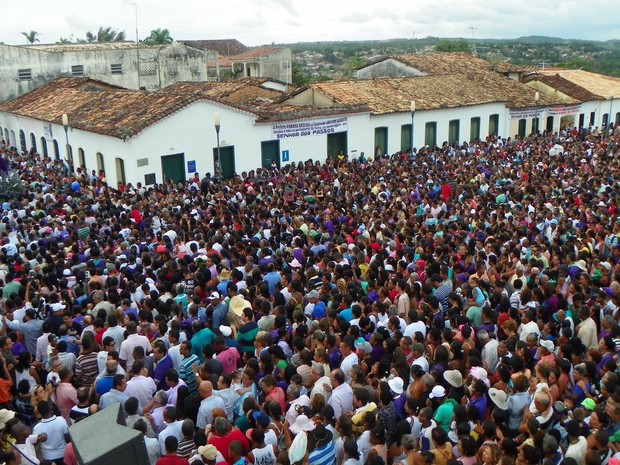 A romaria traz gente de várias partes do Brasil (Foto: Danielle Pereira)