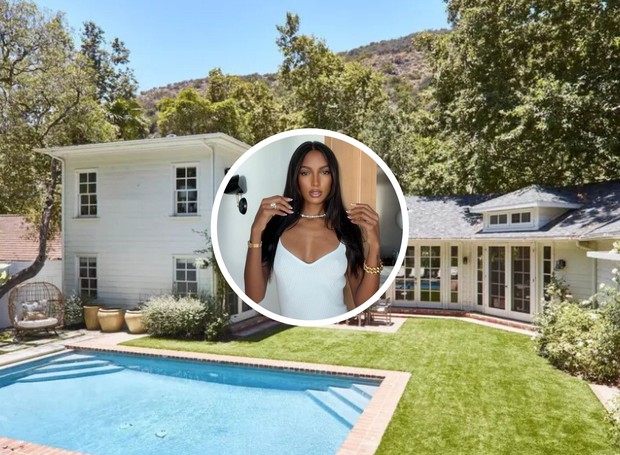 Jasmine Tookes coloca casa em Los Angeles à venda por R$ 24 milhões (Foto: Reprodução / Pardee Properties e Instagram)