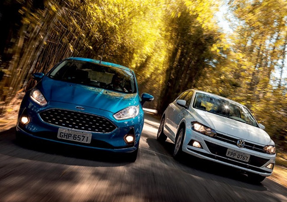 Comparativo Novo Volkswagen Polo Encara Ford Fiesta Reestilizado Testes Autoesporte