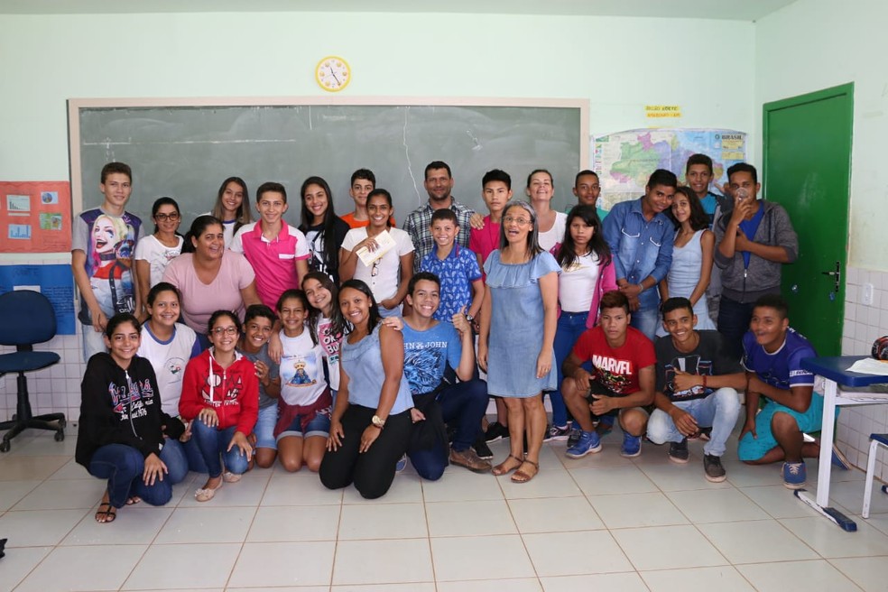 Turma decidiu fazer doaÃ§Ã£o do dinheiro para ajudar colega â Foto: Juarez Rodrigues/Arquivo pessoal