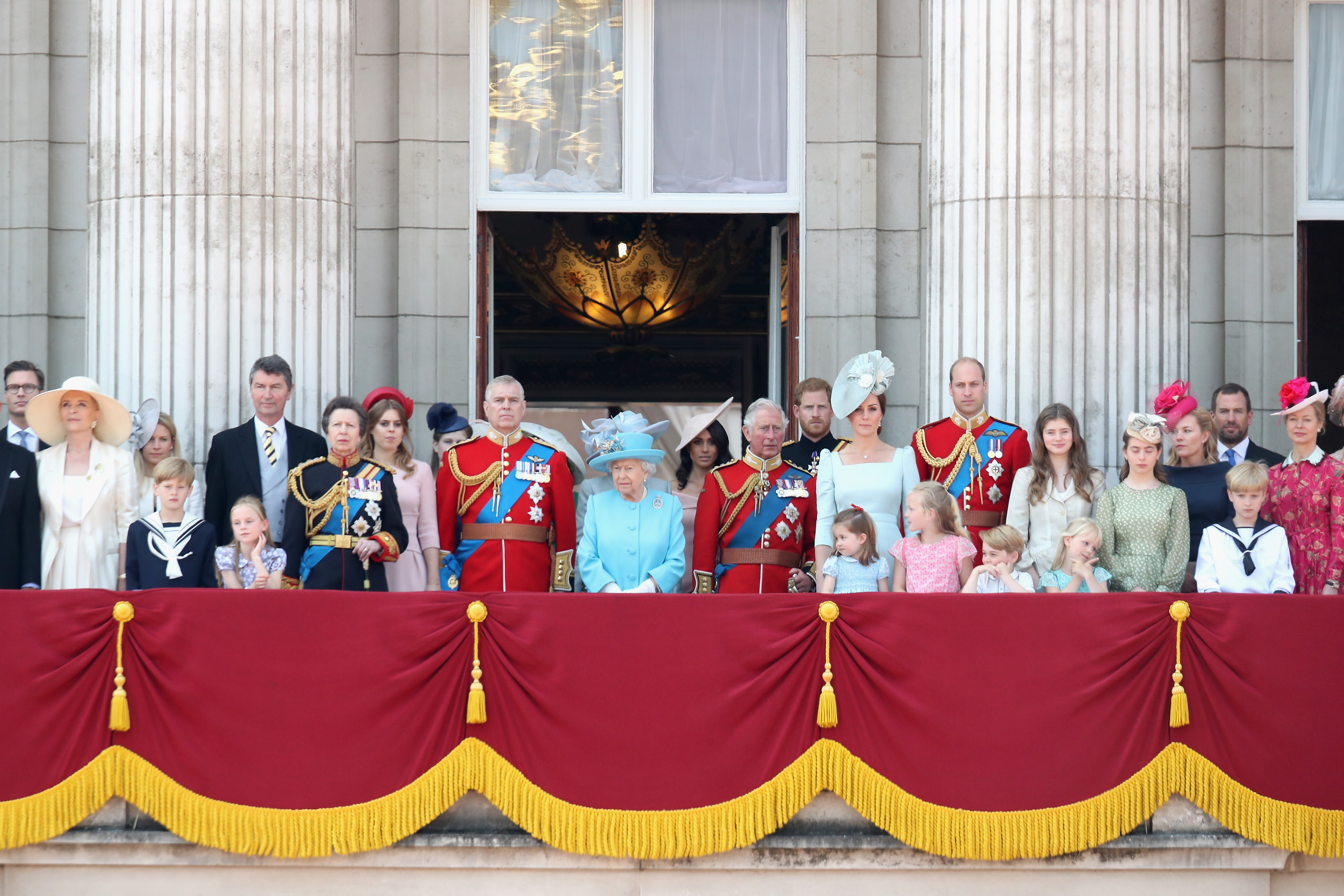 A família real no dia do aniversário da Rainha Elizabeth 2ª (Foto: Getty Images)